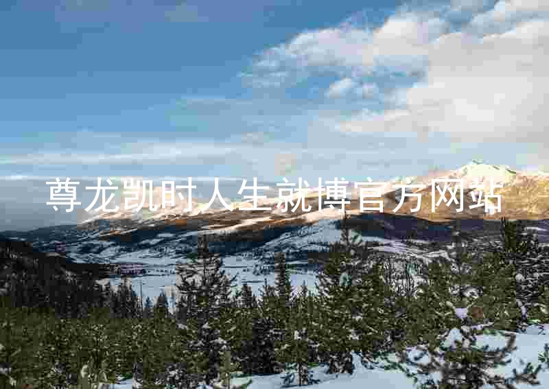 尊龙凯时人生就博官方网站